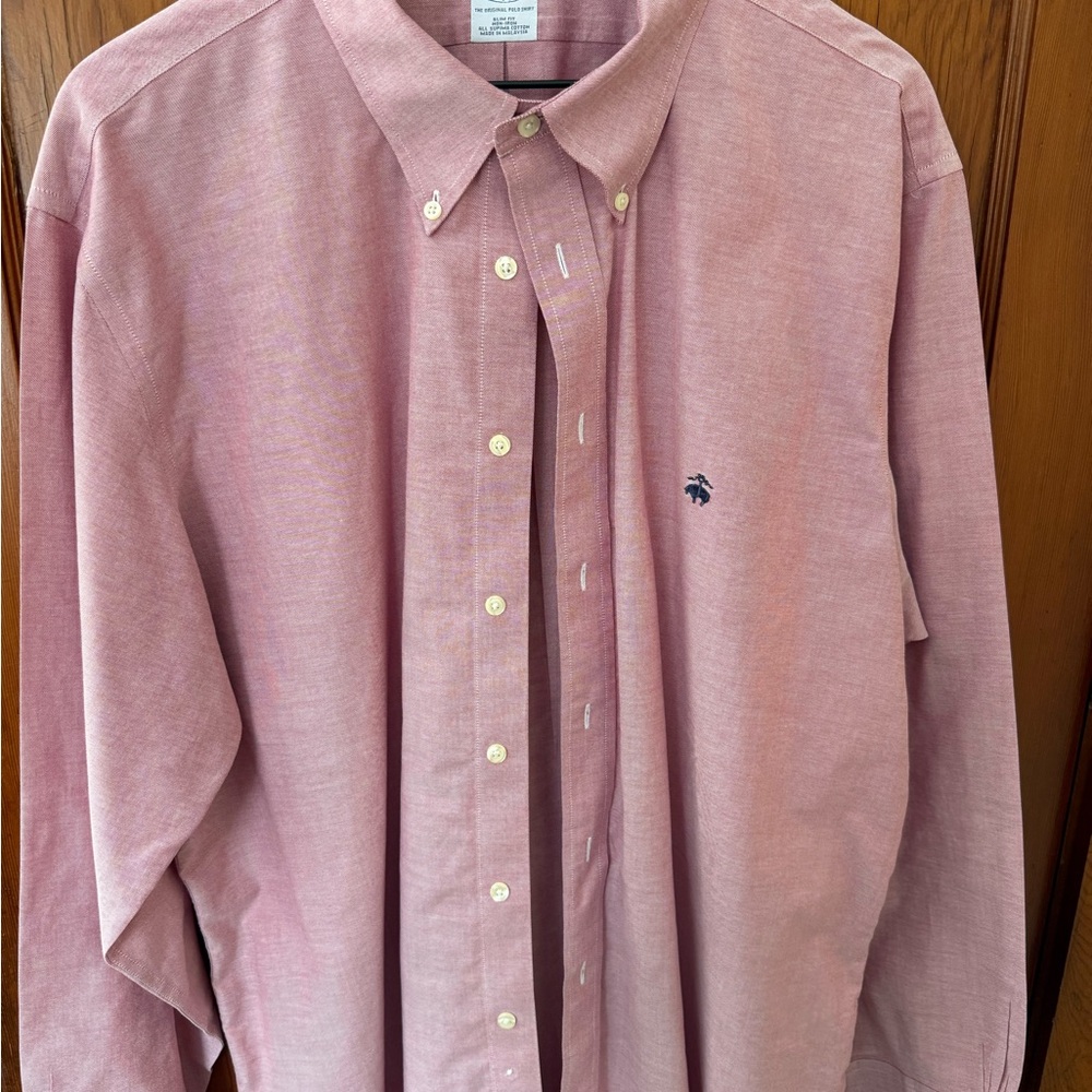 Brooks Brothers Light Red Button-Down Shirt